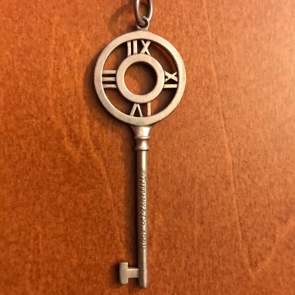 Tiffany and co key necklace